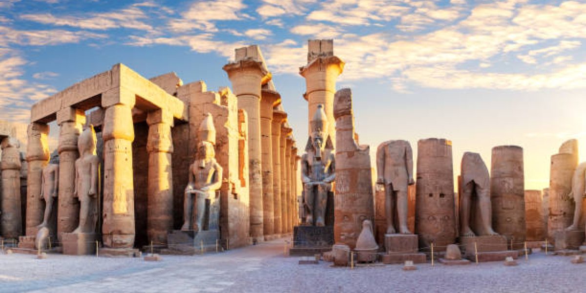 Second Pylon of the Luxor Temple, Egypt.