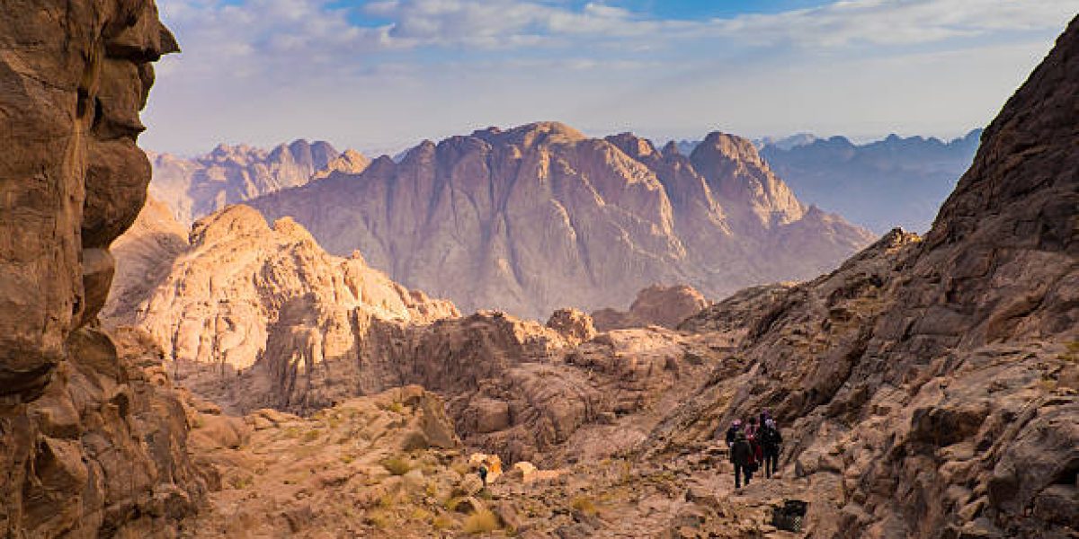 View from Mount Sinai. Egypt.